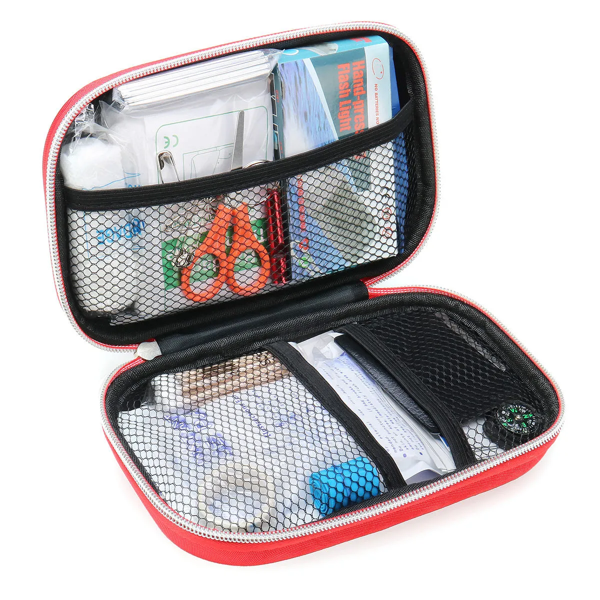 119Pcs Car First Aid Kit Outdoor Travel 1ST Medical Emergency Bag Pouch