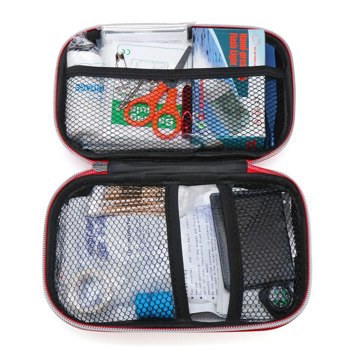 119Pcs Car First Aid Kit Outdoor Travel 1ST Medical Emergency Bag Pouch