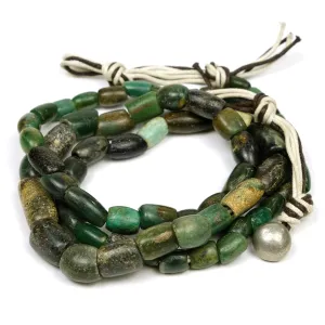 12th-16th Century Forest Green Serpentine Necklace 3