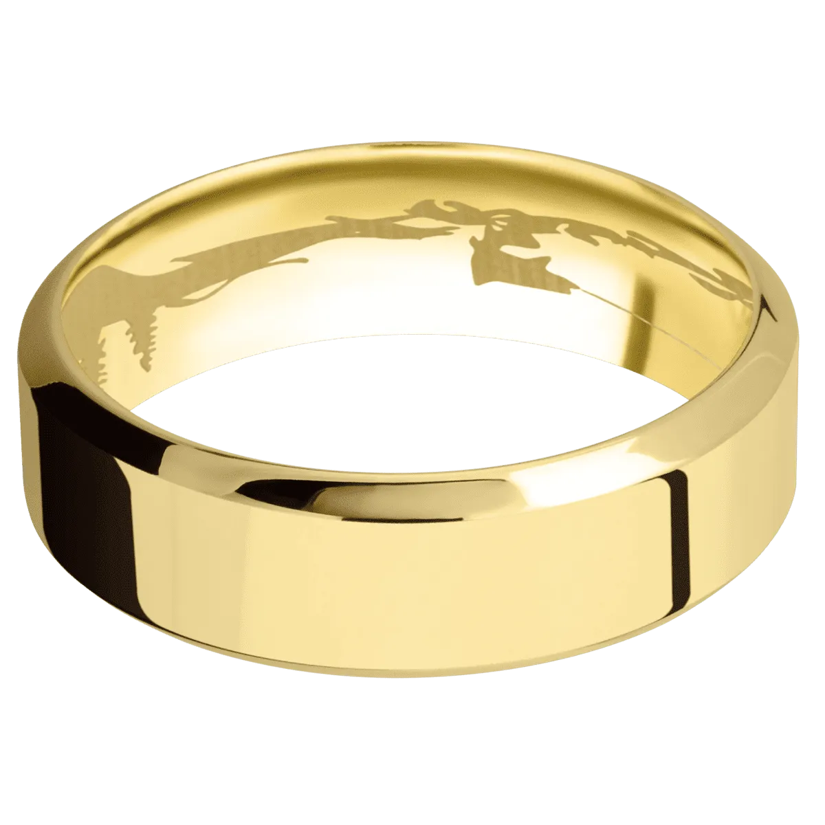 14K Yellow Gold with Polish , Polish Finish