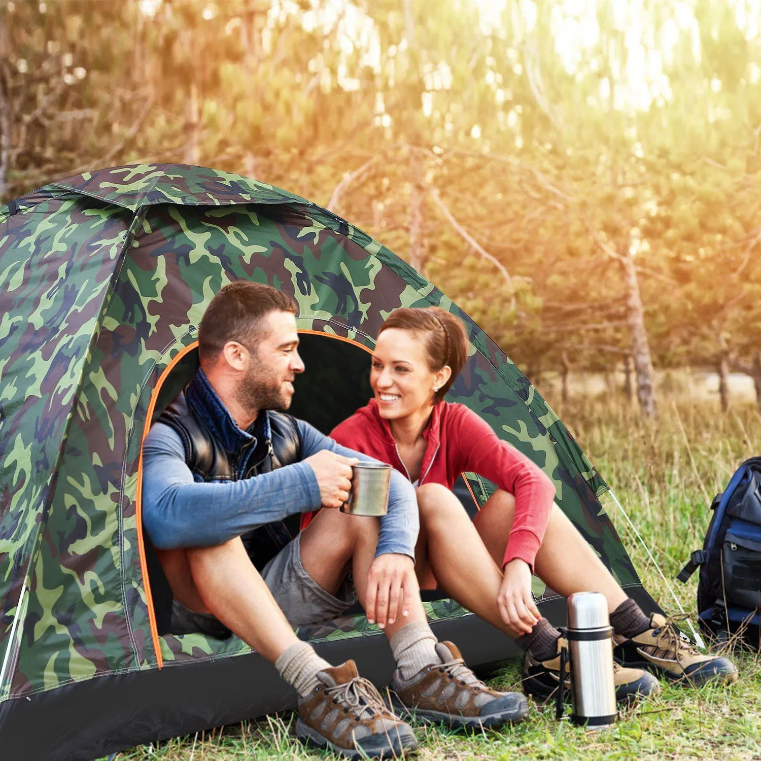3/4 Person Instant Pop Up Dome Tent