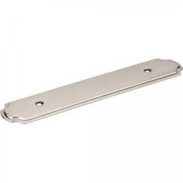 6-1/8" O.L. (96 MM CENTER-TO-CENTER) SATIN NICKEL ROPE PULL BACKPLATE #B812-96SN