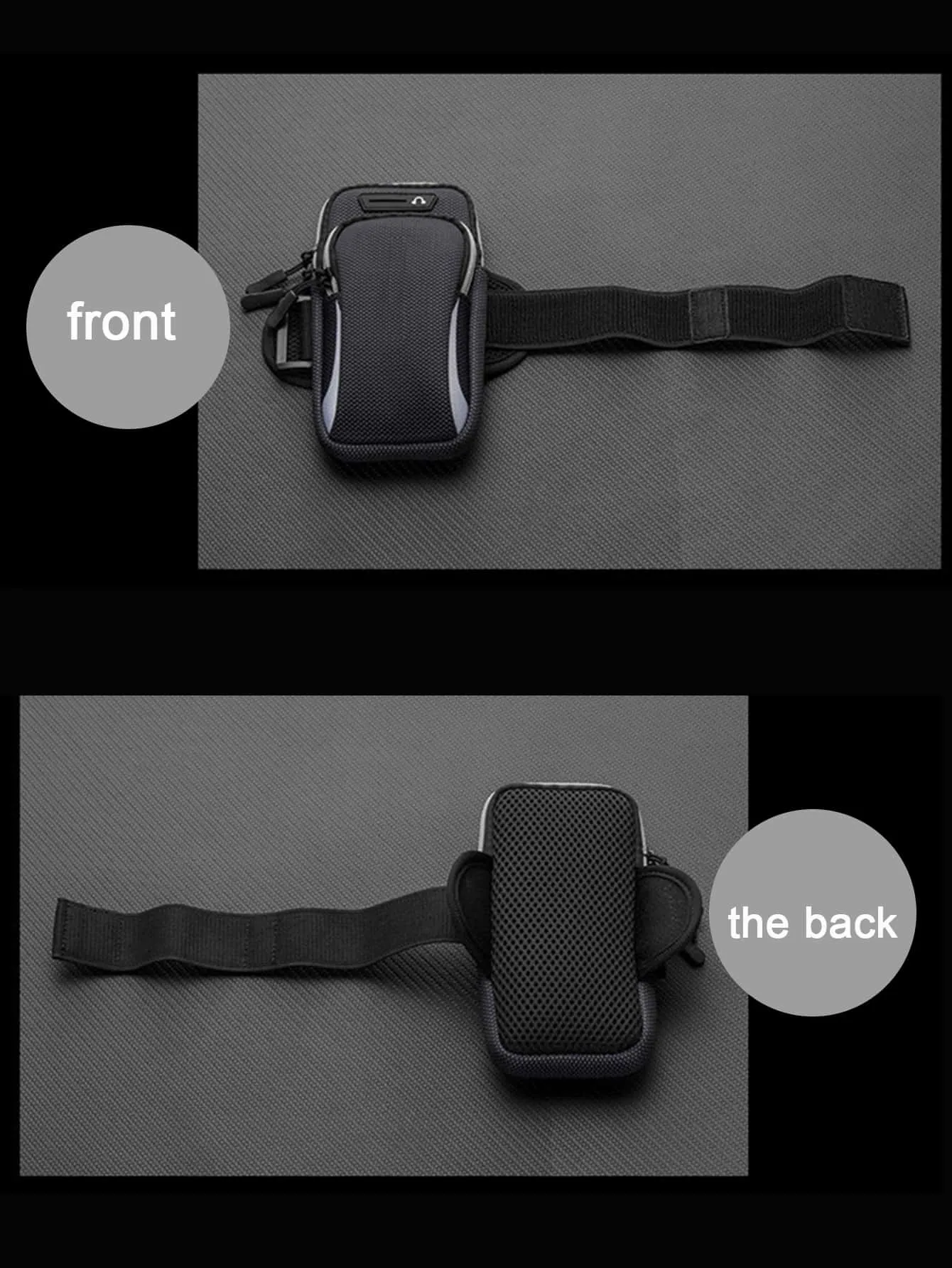 6.5 Inch Color Block Outdoor Phone Arm Bag - FD