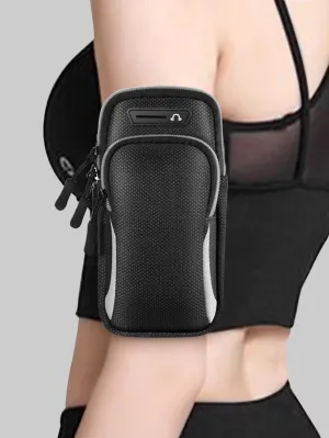 6.5 Inch Color Block Outdoor Phone Arm Bag - FD