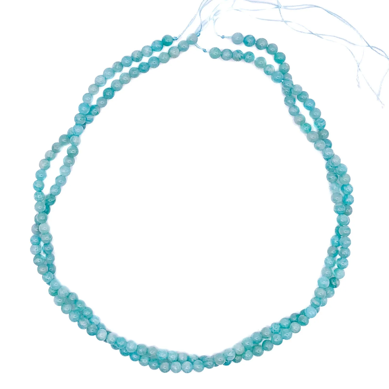 Amazonite Siberian 4mm Smooth Round Bead Strand