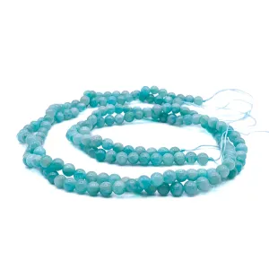 Amazonite Siberian 4mm Smooth Round Bead Strand