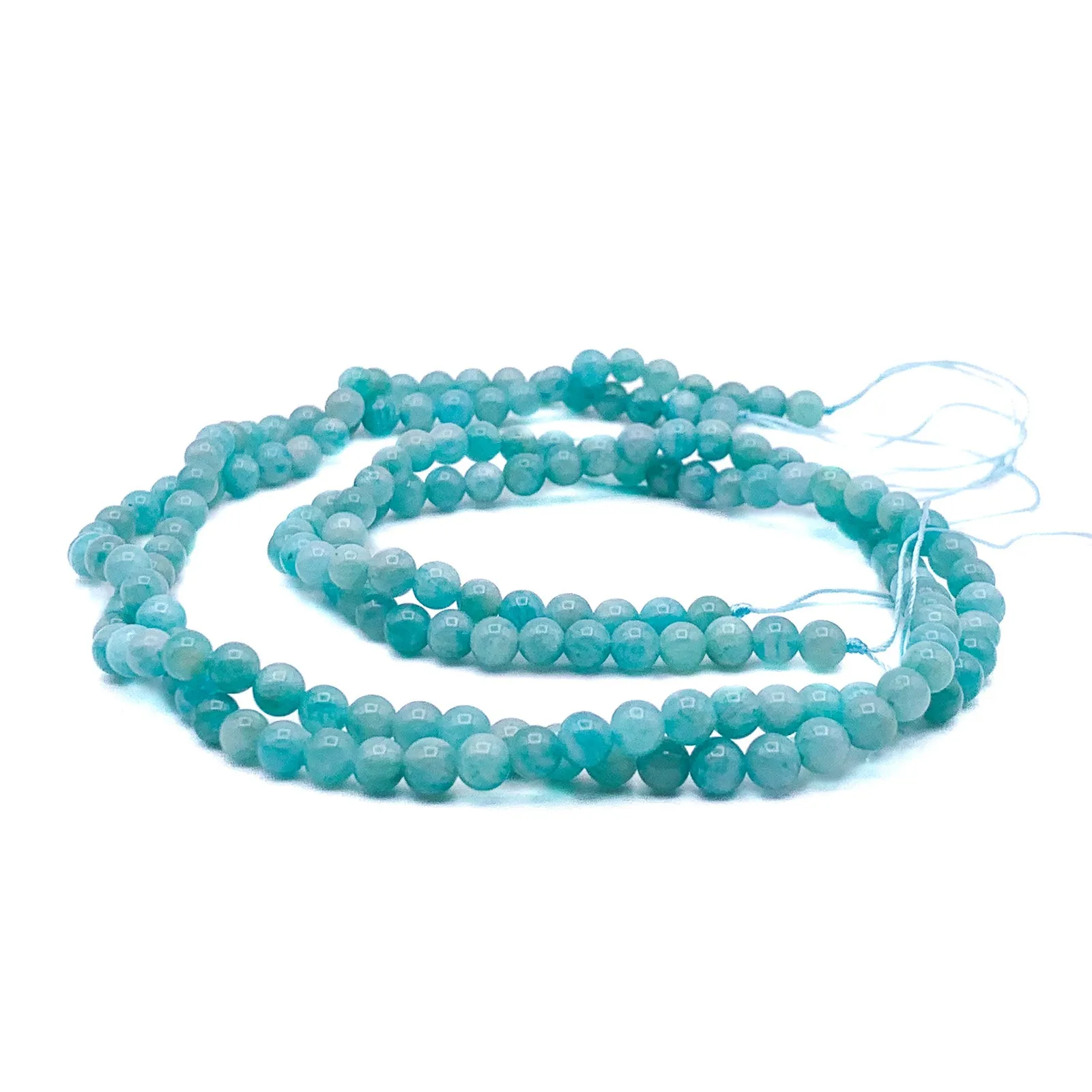 Amazonite Siberian 4mm Smooth Round Bead Strand
