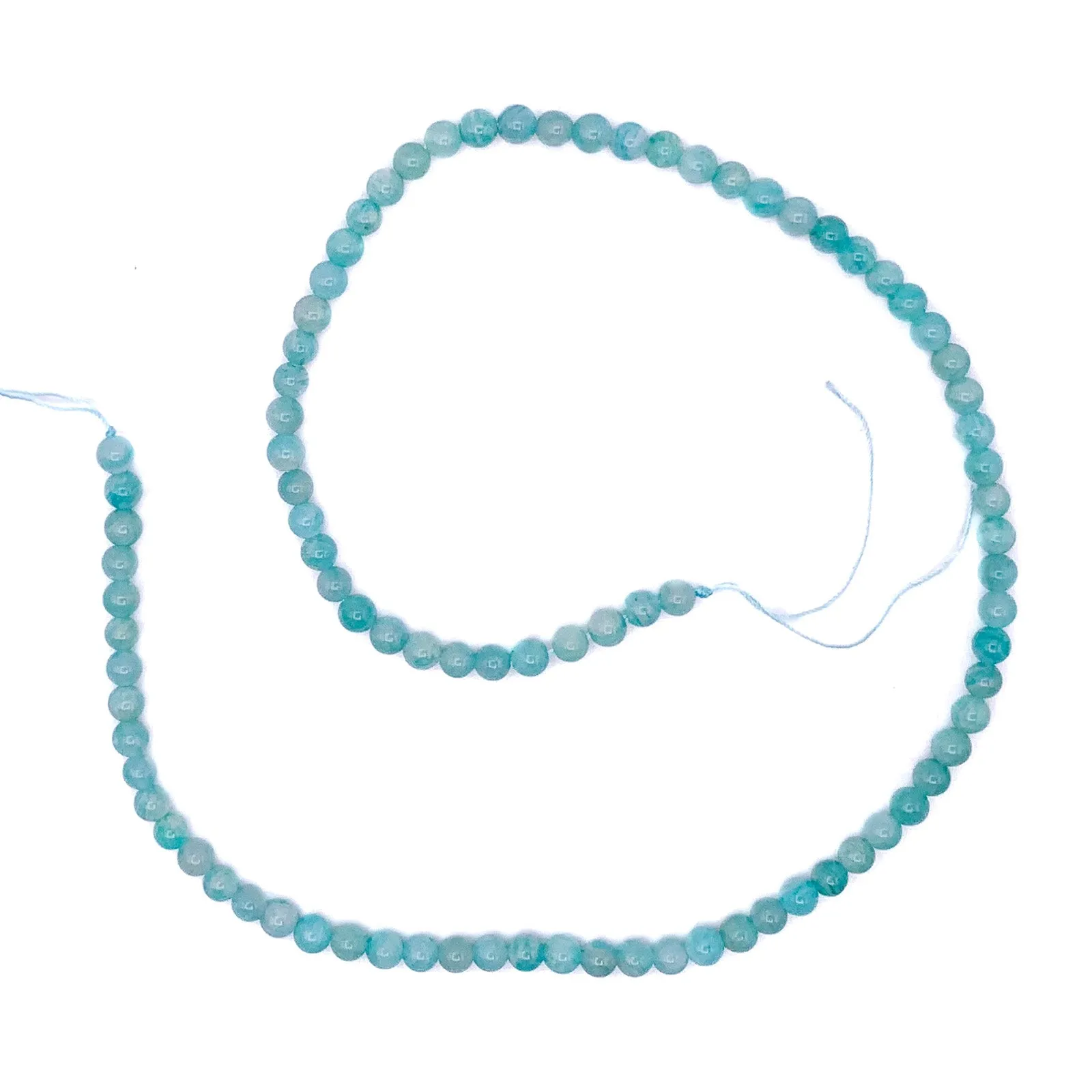 Amazonite Siberian 4mm Smooth Round Bead Strand