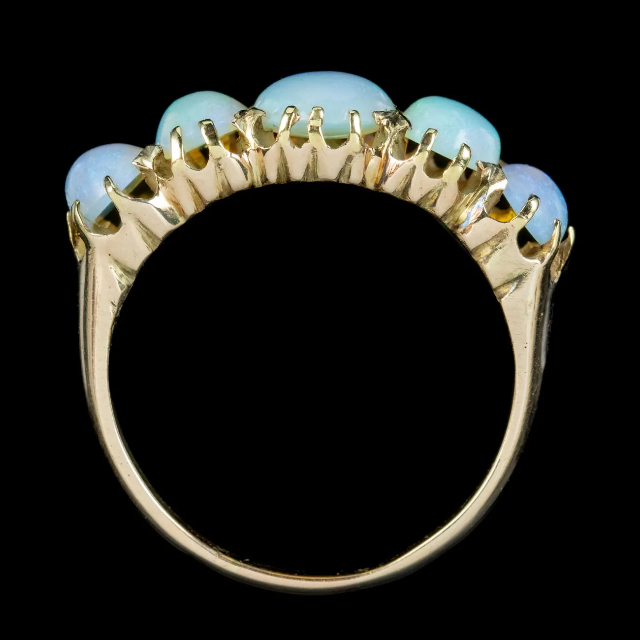 Antique Victorian Natural Opal Ring 5ct Of Opal Circa 1880