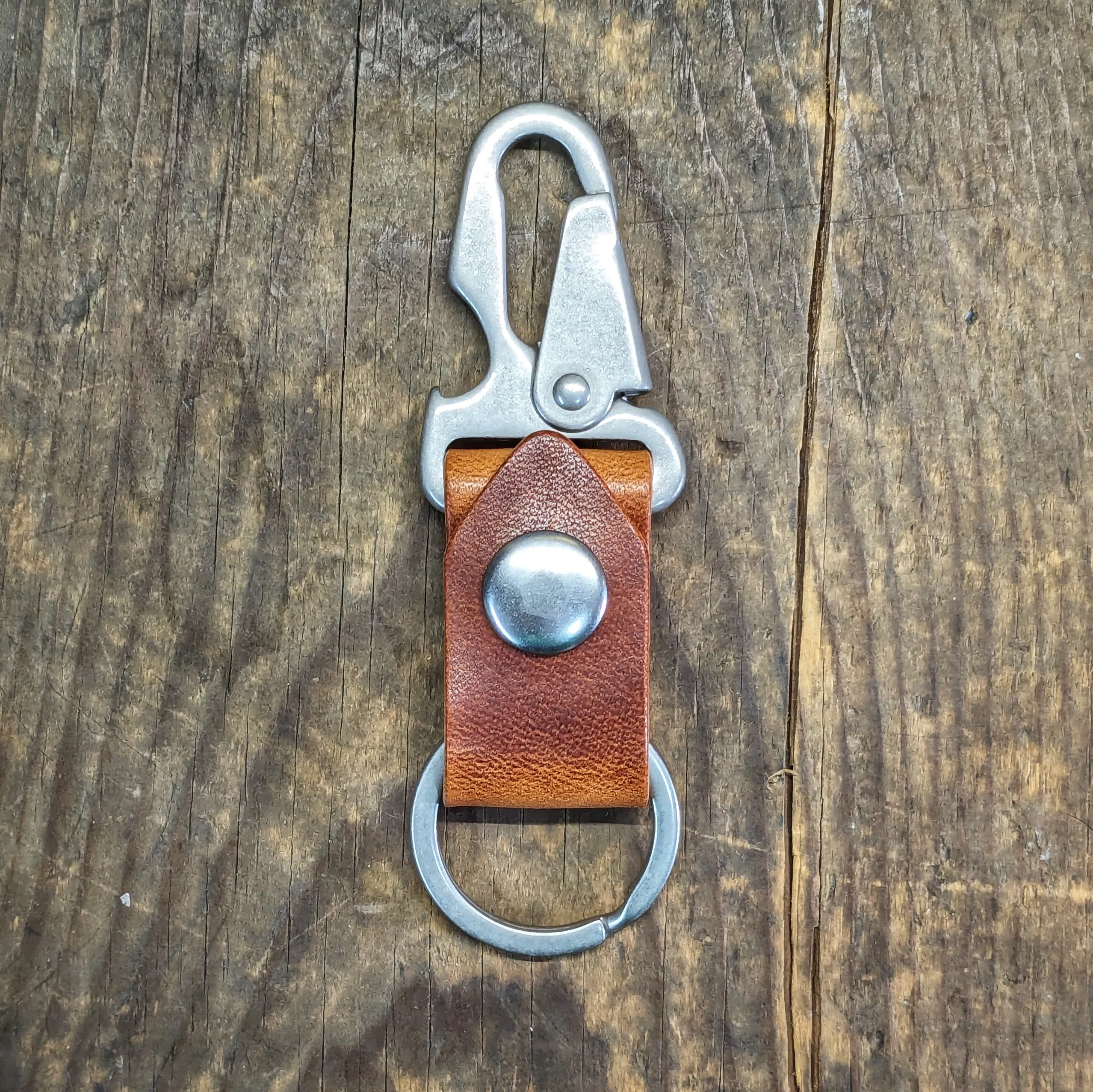 Appalachian Bottle Opener - Personalized Leather Key Chain