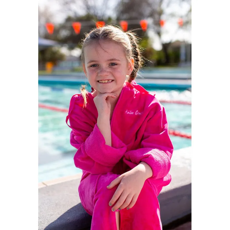 Ashlee Grace Luxurious Hooded Towelling Swim Robe