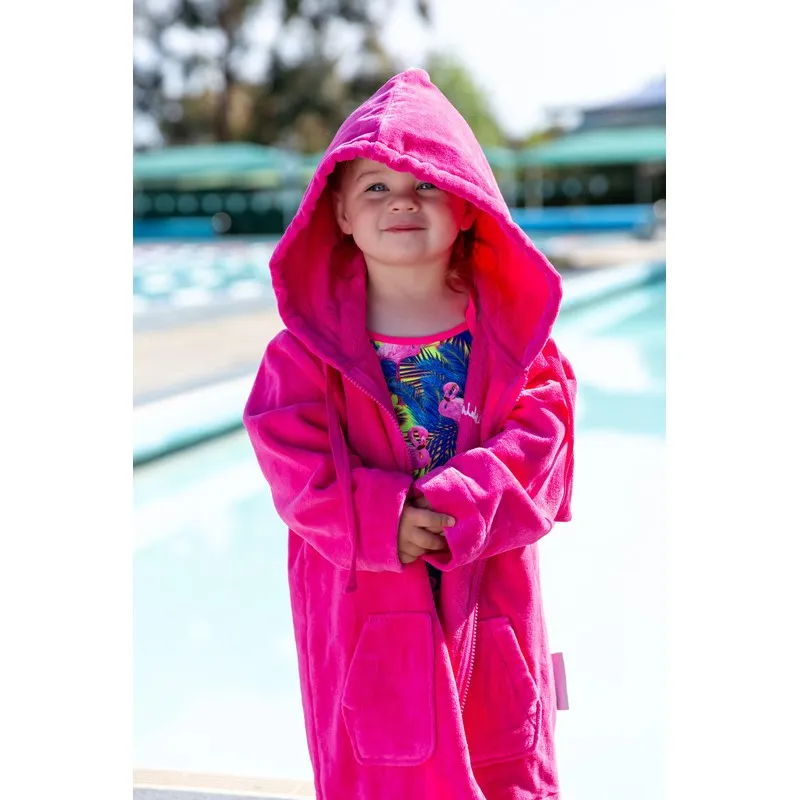 Ashlee Grace Luxurious Hooded Towelling Swim Robe
