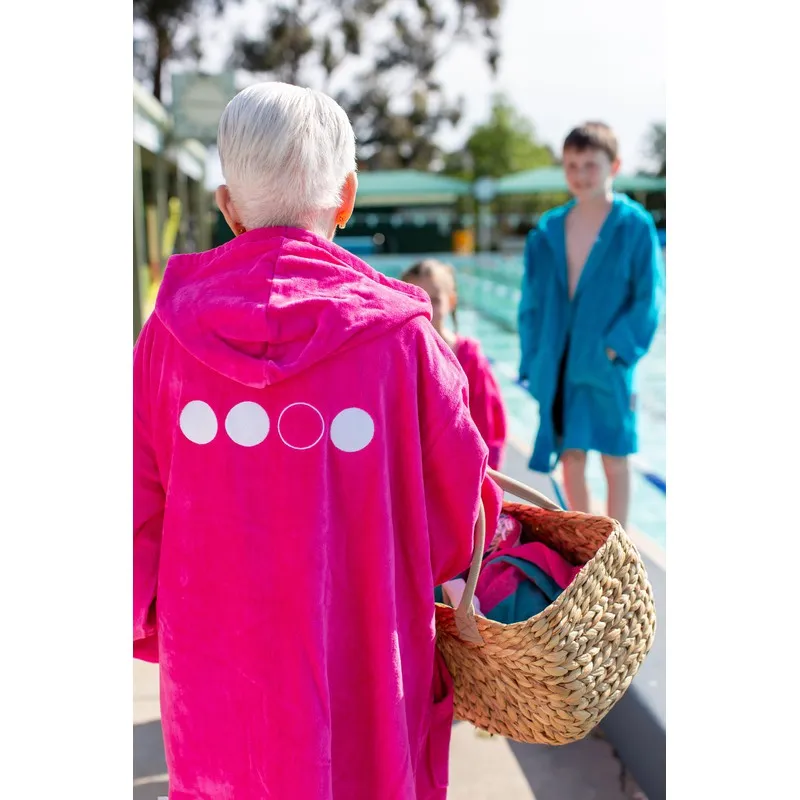 Ashlee Grace Luxurious Hooded Towelling Swim Robe
