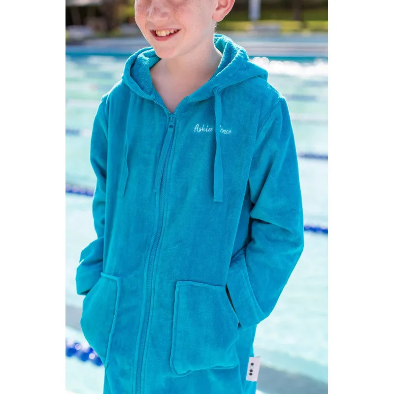 Ashlee Grace Luxurious Hooded Towelling Swim Robe