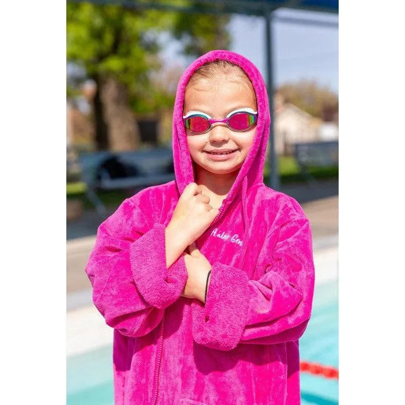 Ashlee Grace Luxurious Hooded Towelling Swim Robe
