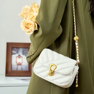 Bag popular new bag women's bag chain messenger bag summer light luxury leather underarm bag mini bag