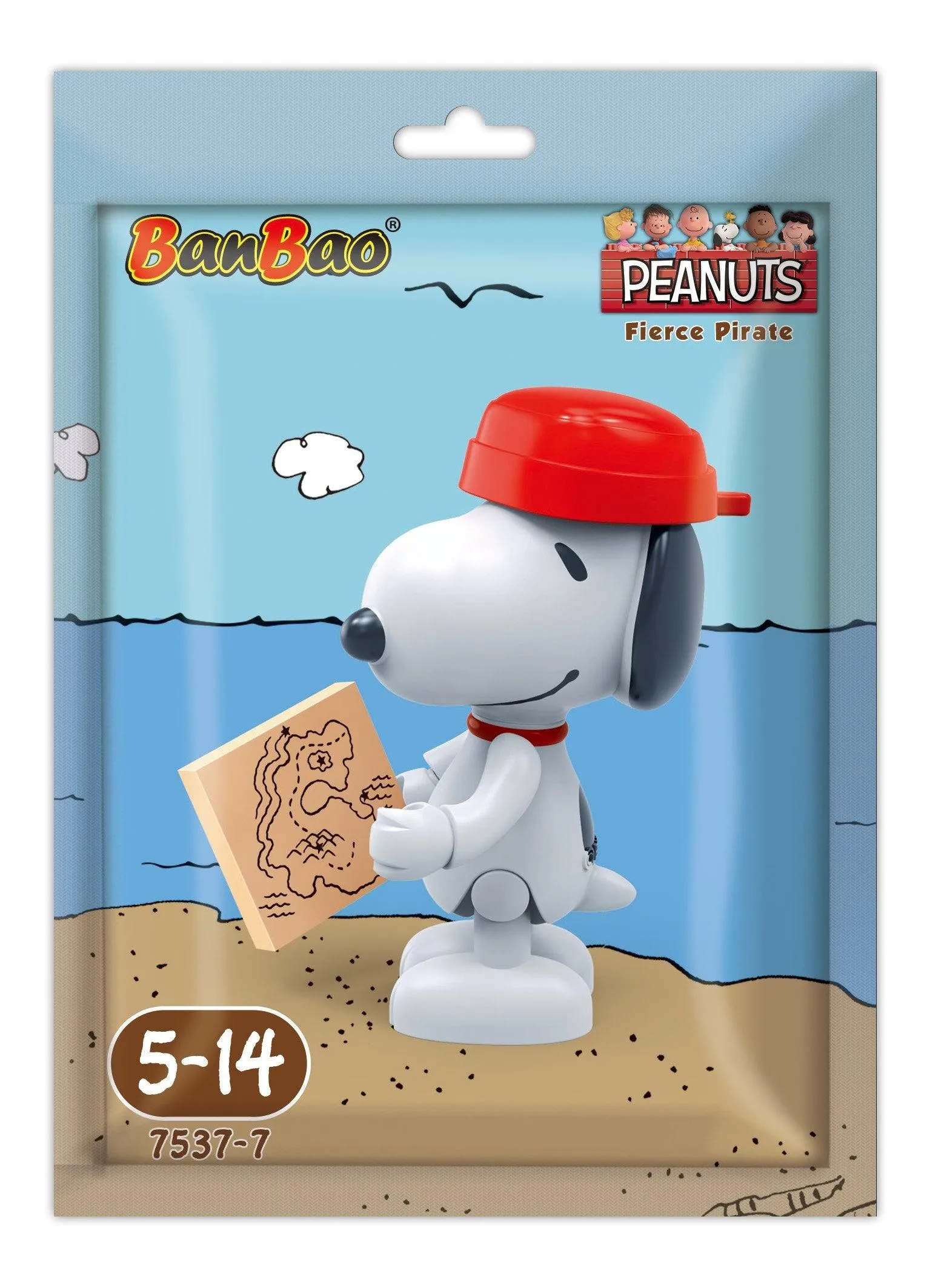 BanBao Peanuts Mini Figure - Fierce Pirate Snoopy