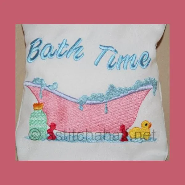 Bath Time Drawstring Bag