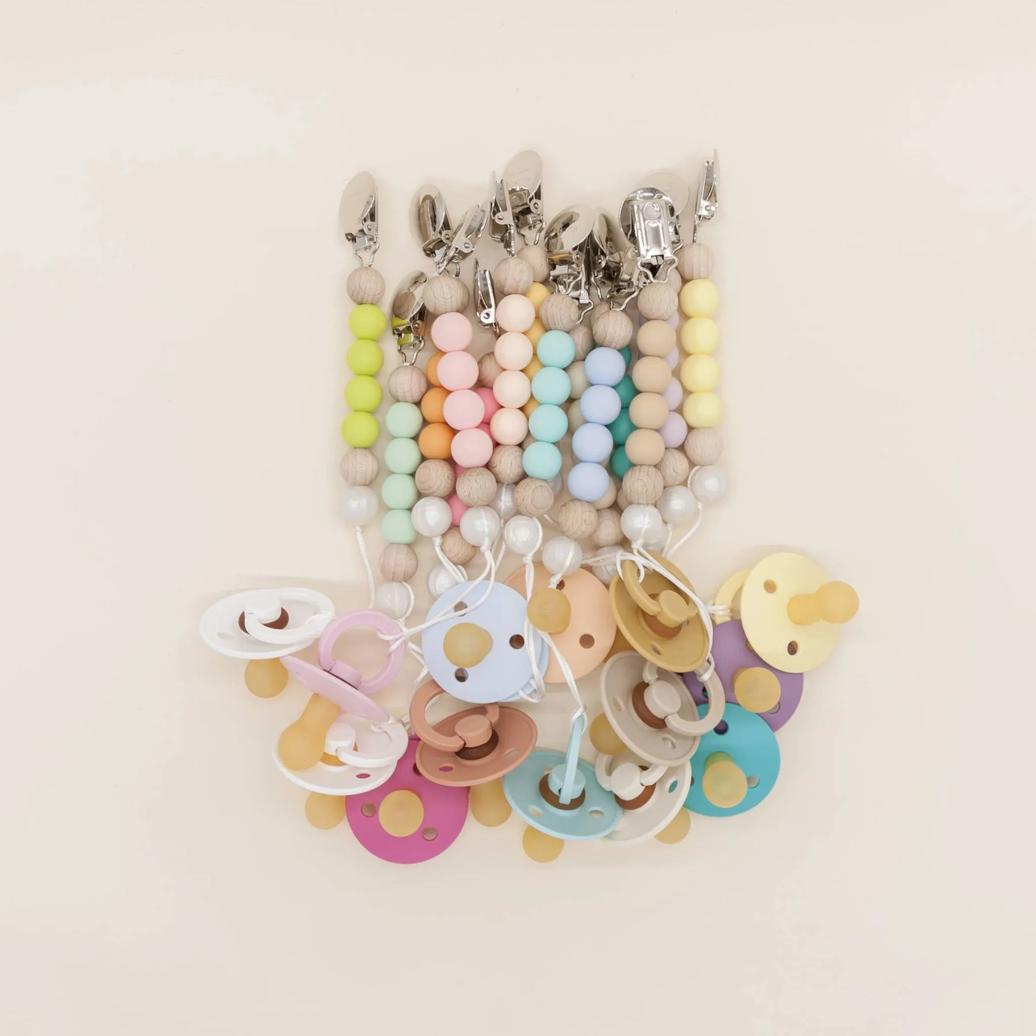 Be Mummy - Mini pacifier holder - Pearl: Rose