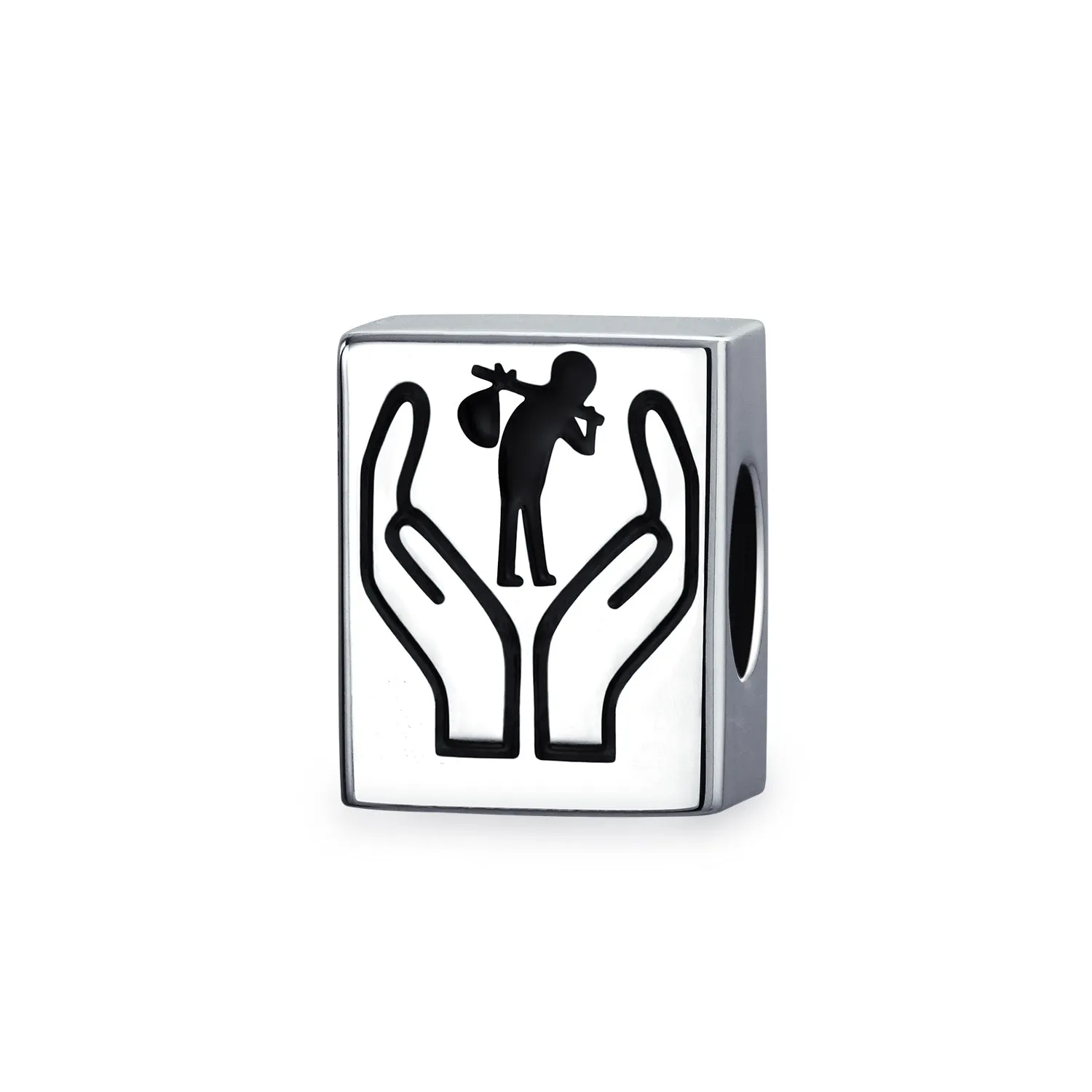 Bead Charm Solidarity Travel Diversity Immigrants Helping Hands Support Silver