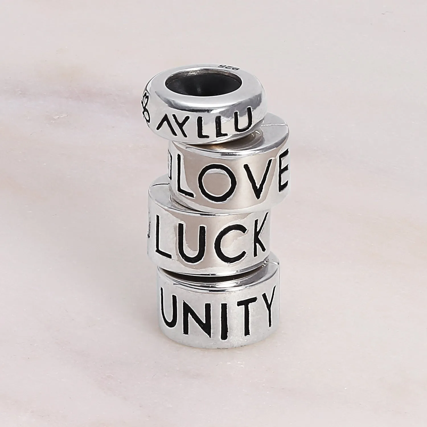 Bead Charm Solidarity Travel Diversity Immigrants Helping Hands Support Silver