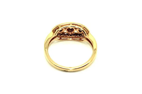Bezel Set Diamond Cluster Ring Ad No.0846