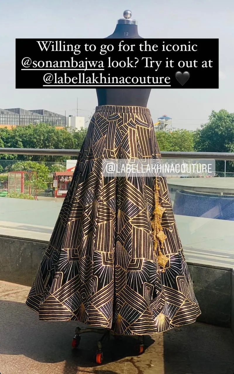 Black Gorgeous Lehenga