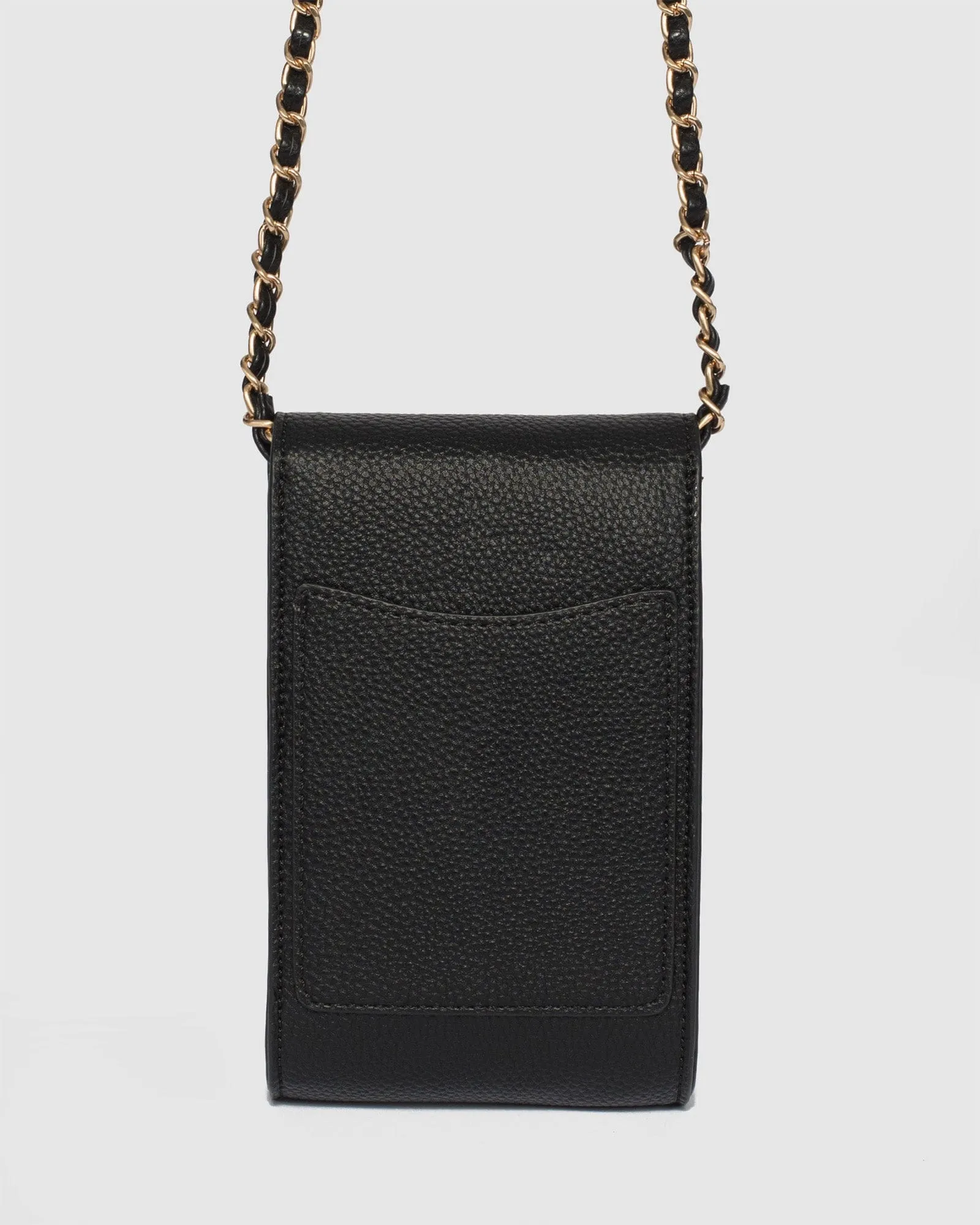 Black Koni Chain Phone Bag