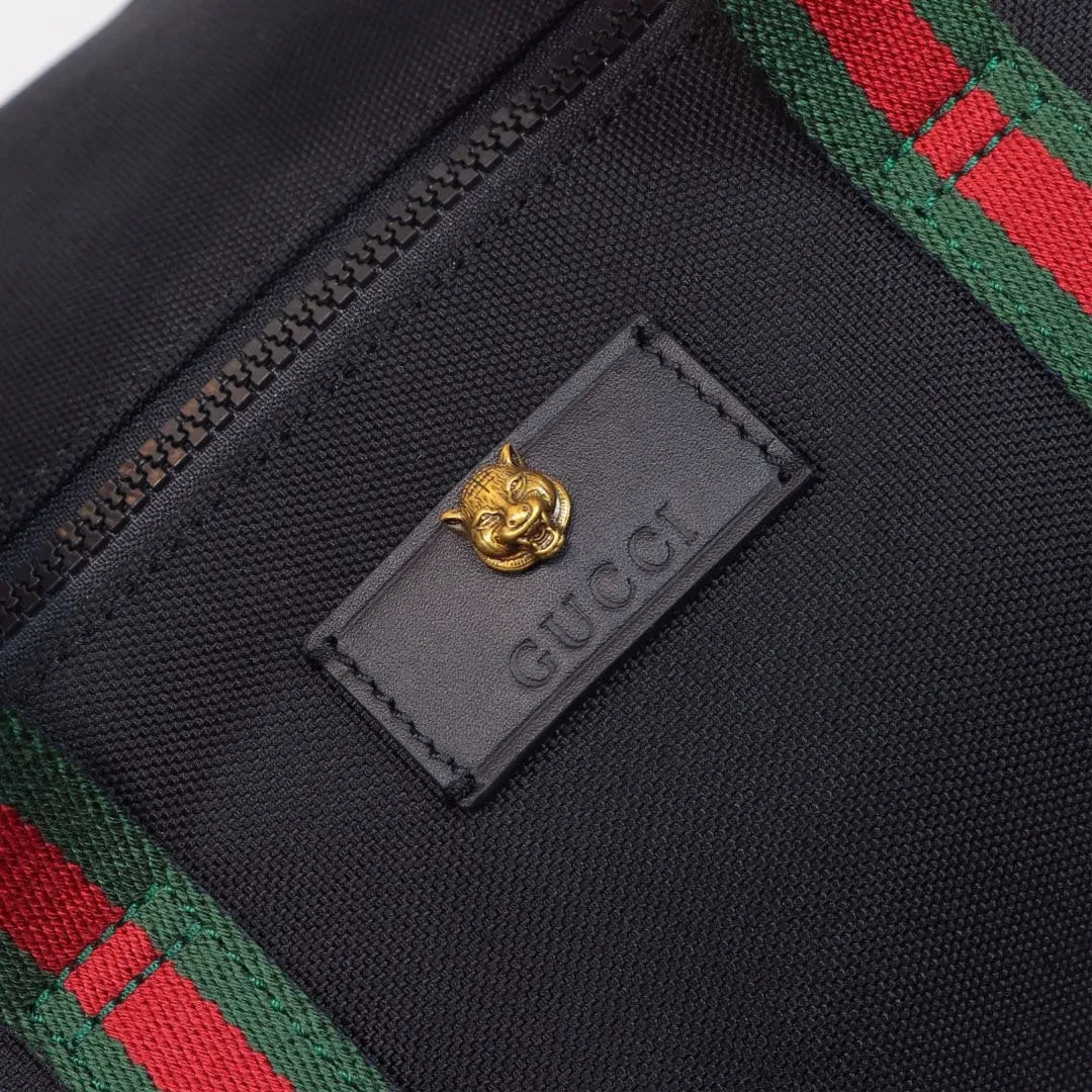 Black Technical Canvas Duffle
