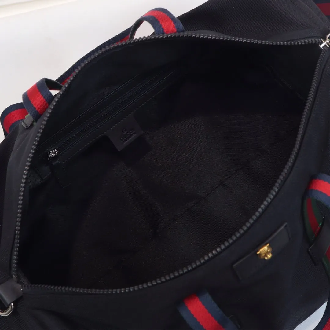 Black Technical Canvas Duffle