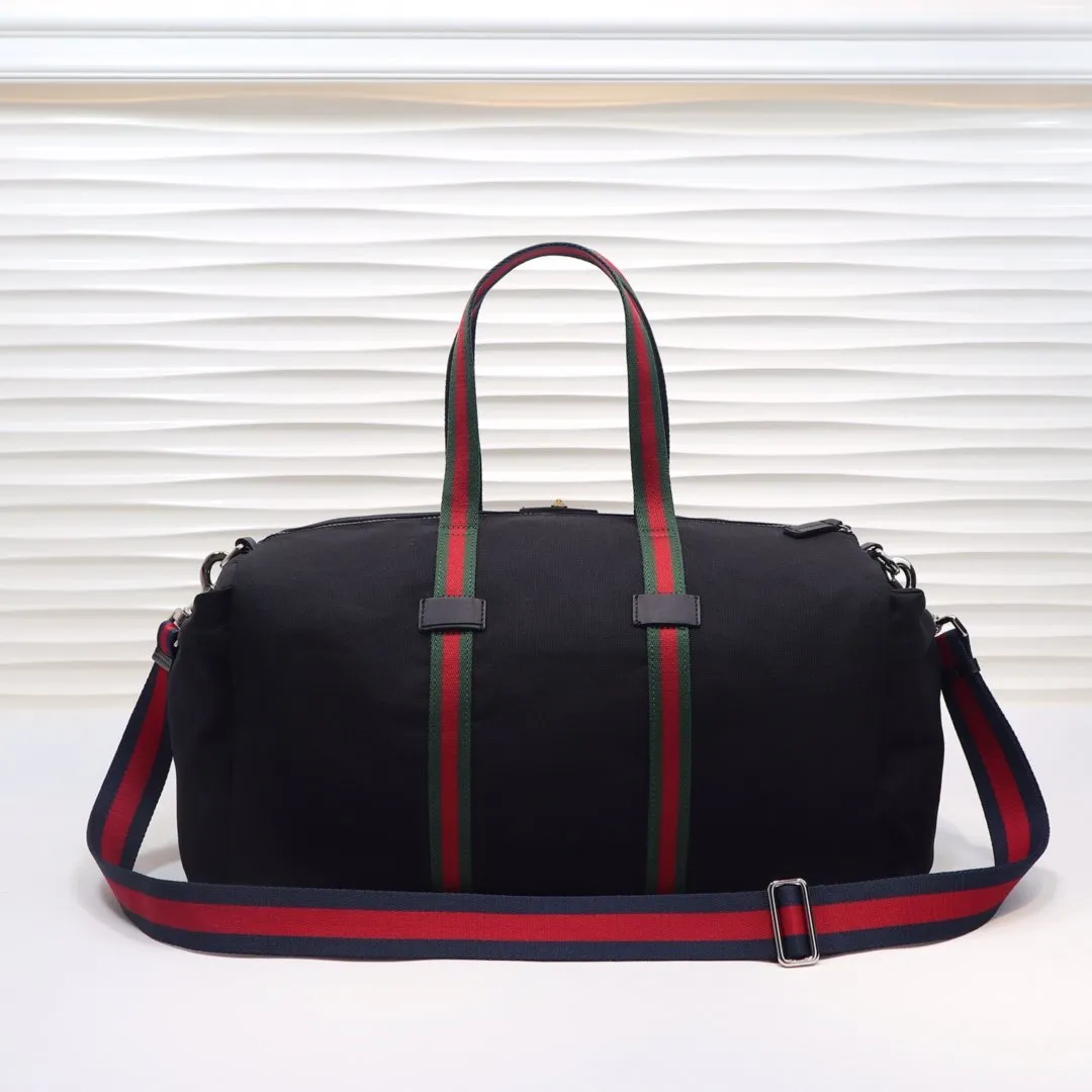 Black Technical Canvas Duffle