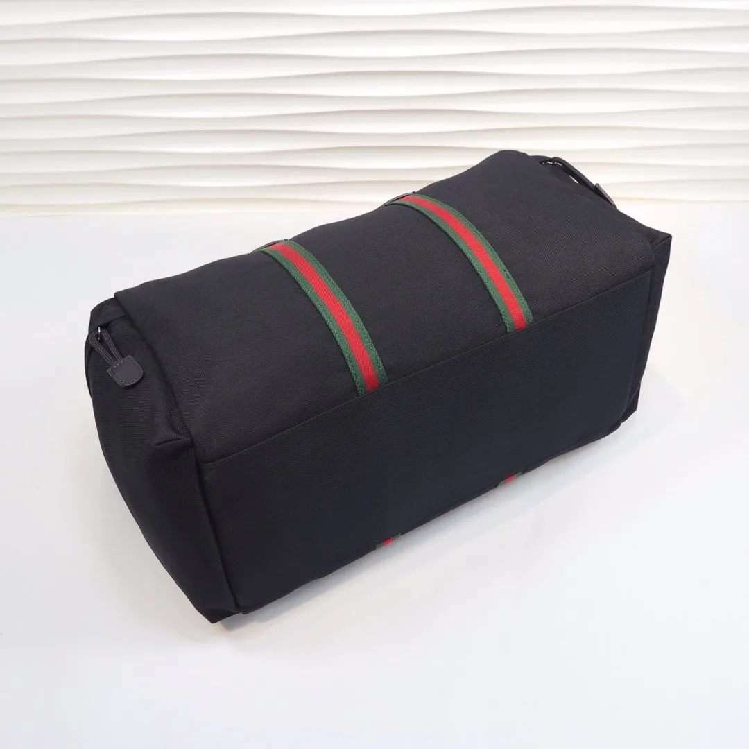Black Technical Canvas Duffle