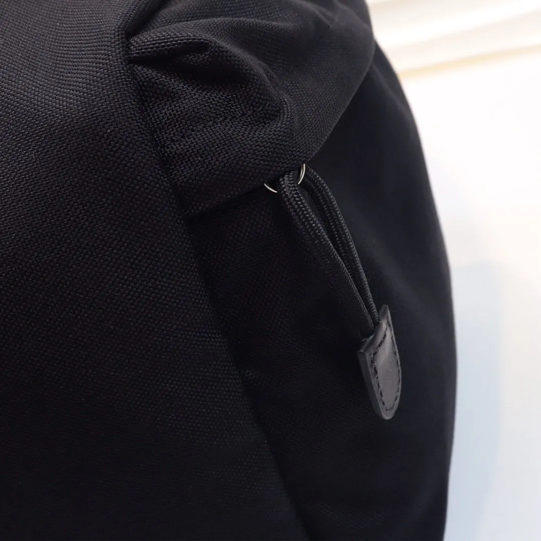 Black Technical Canvas Duffle