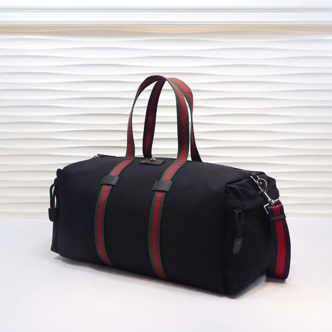 Black Technical Canvas Duffle