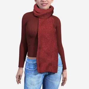 Blanket Scarf - Textured Red