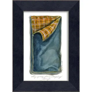 Blue Sleeping Bag Wall Art by Spicher and Company
