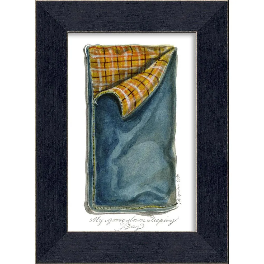 Blue Sleeping Bag Wall Art by Spicher and Company