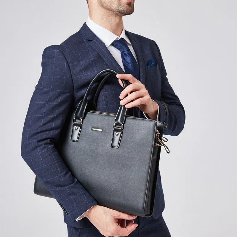 Bostanten Business Men Genuine Leather Briefcase Laptop 16 inch Men  Bag