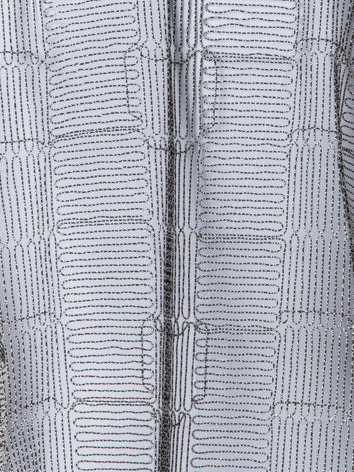 Boxy Jacket with Square on Tulle Embroidery