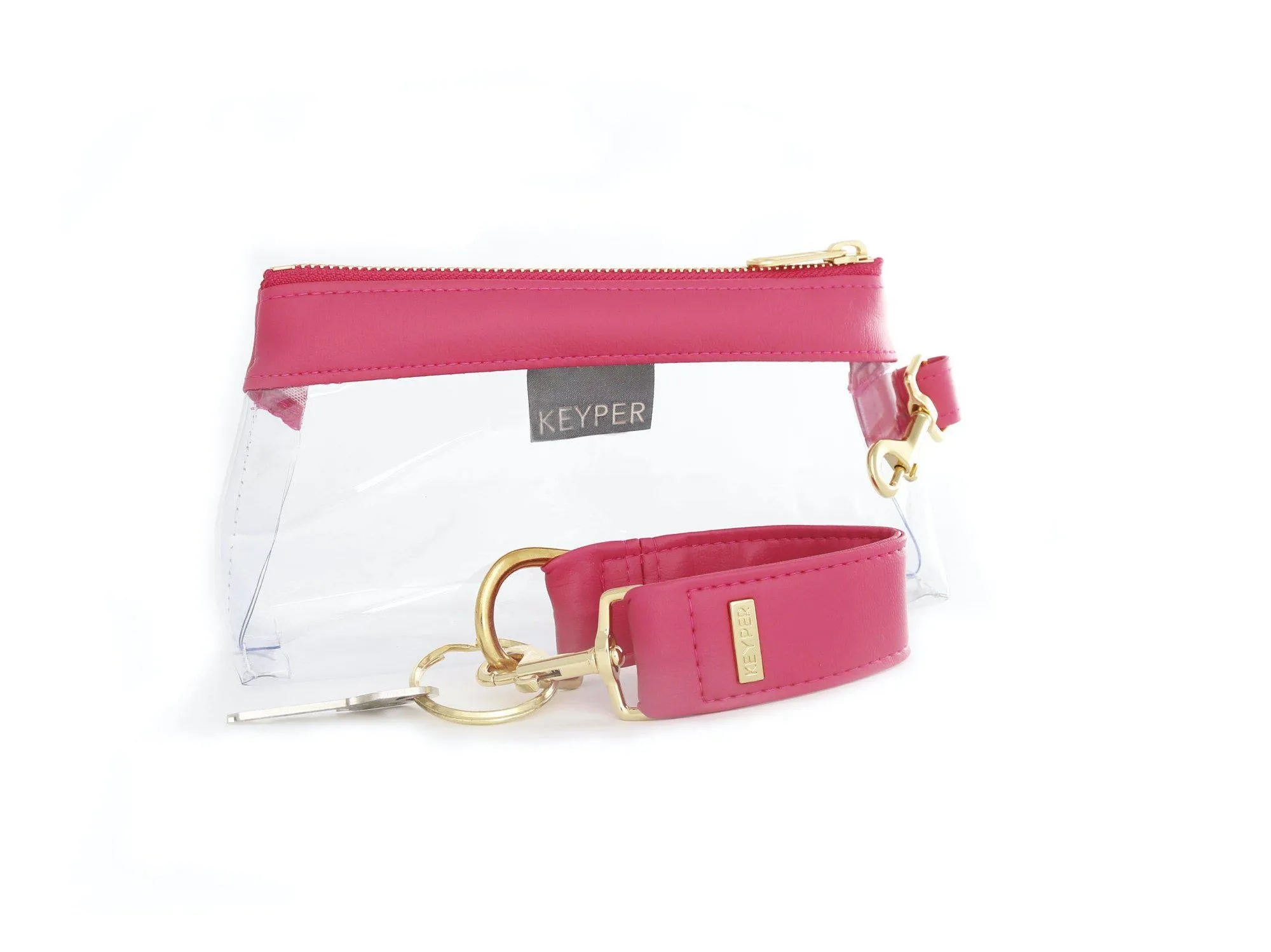 Bright Pink SIGNATURE 2-Piece KEYPIT Set • Wristlet