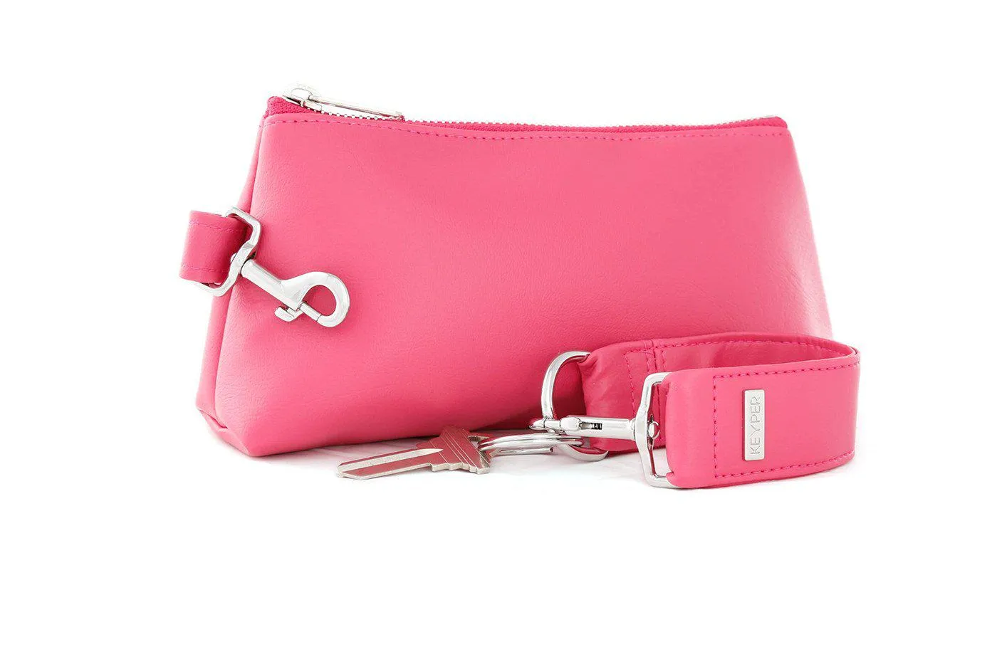 Bright Pink SIGNATURE 2-Piece KEYPIT Set • Wristlet