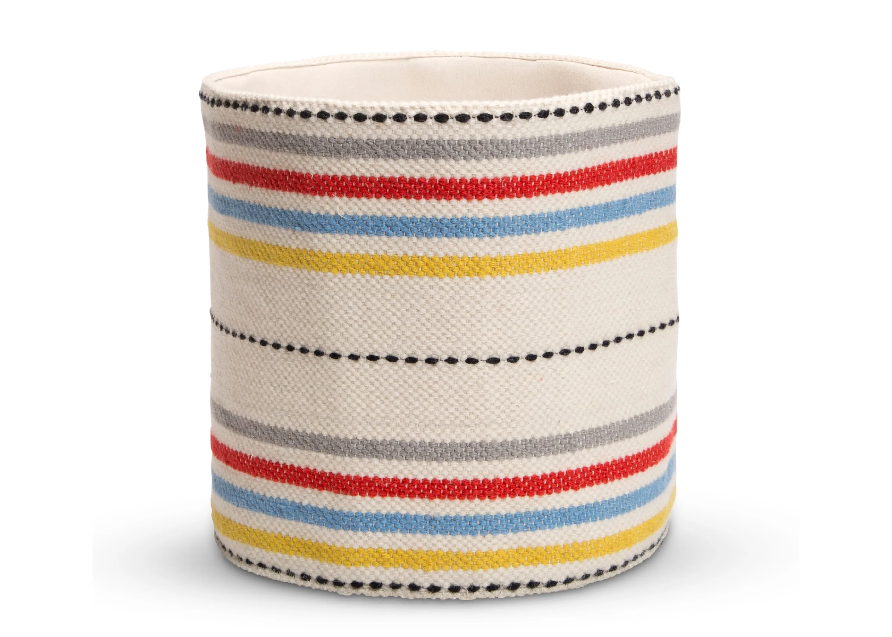 Bright Stripes Handwoven Basket