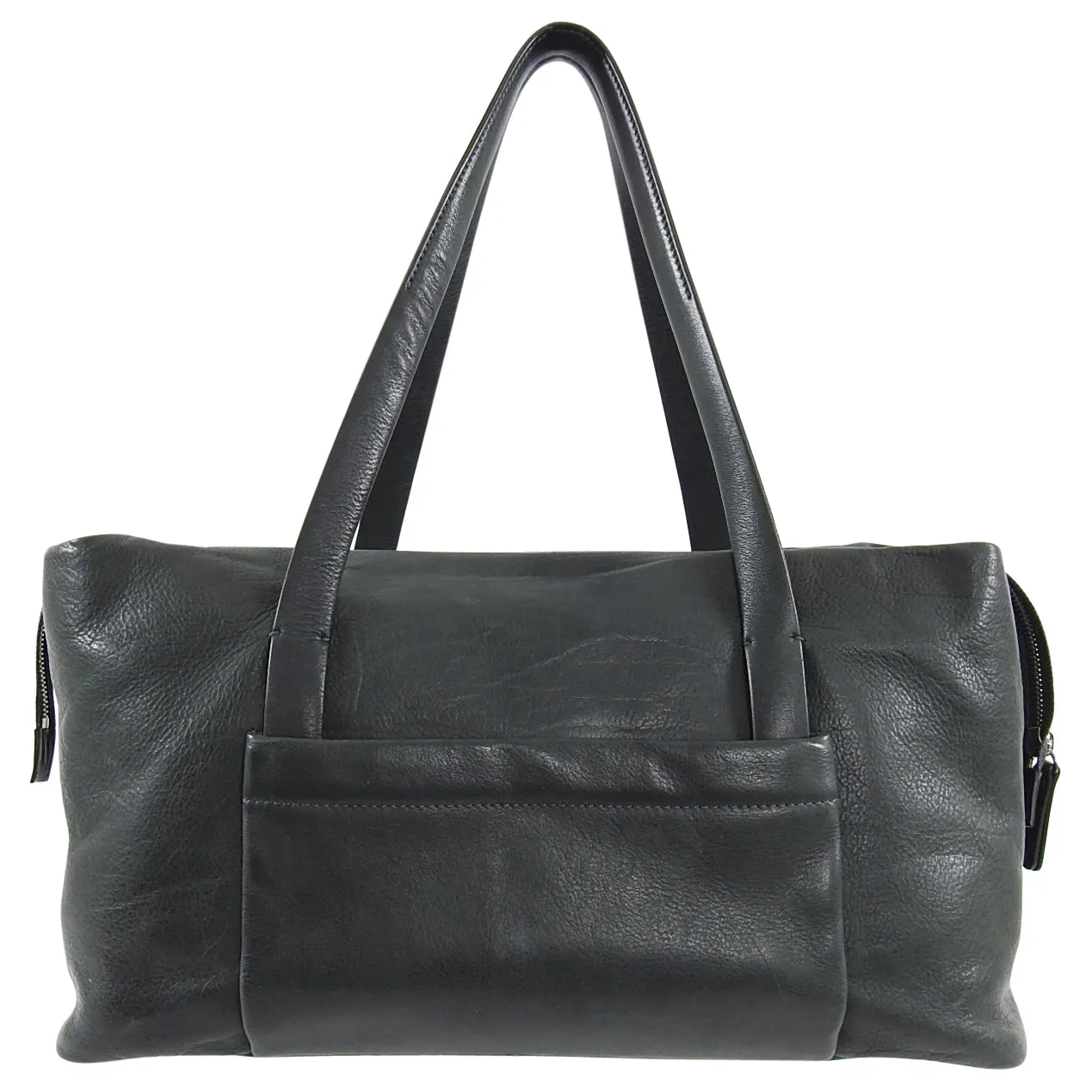 Brunello Cucinelli Dark Green Double Handle Duffle Bag