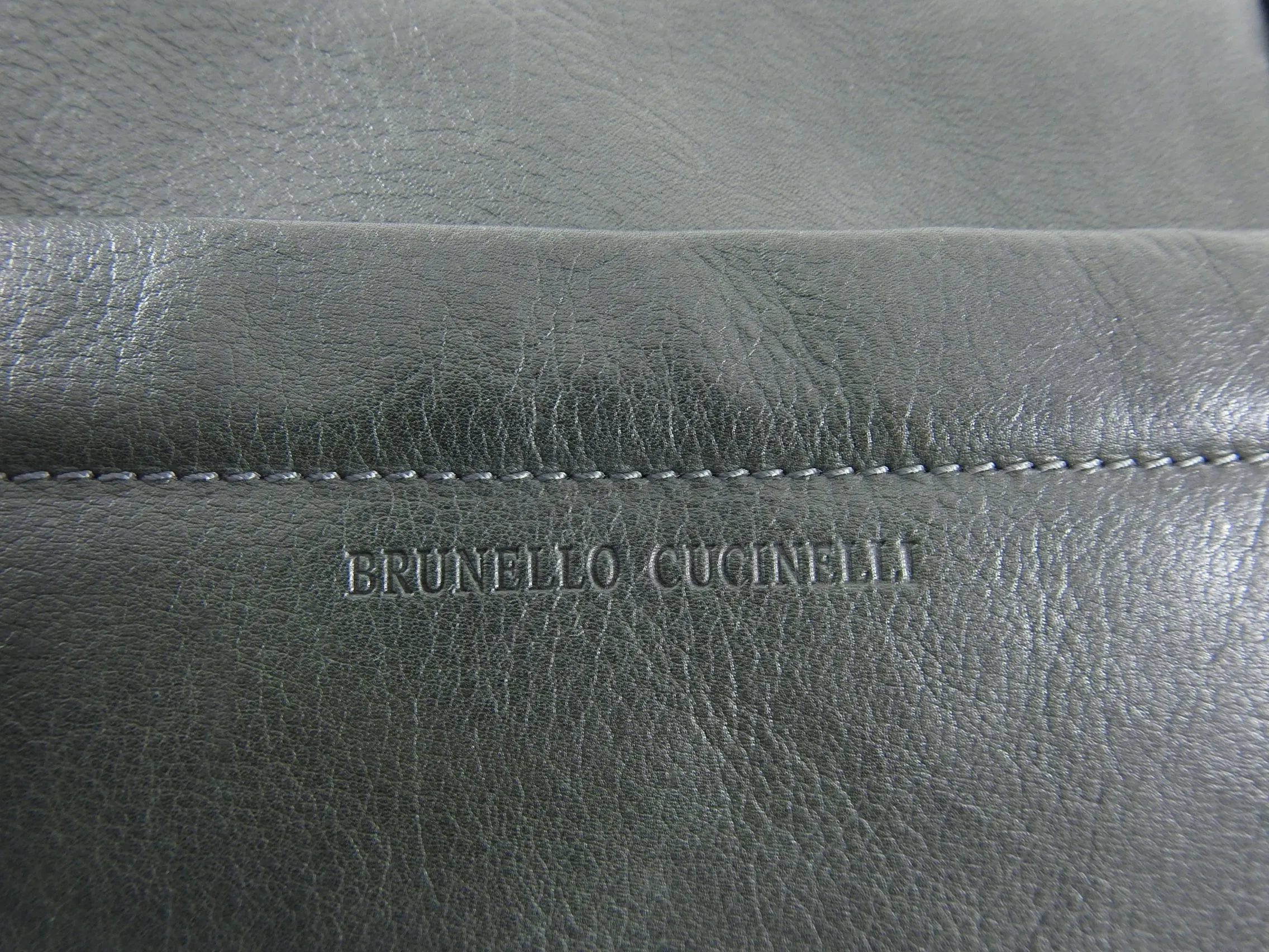 Brunello Cucinelli Dark Green Double Handle Duffle Bag