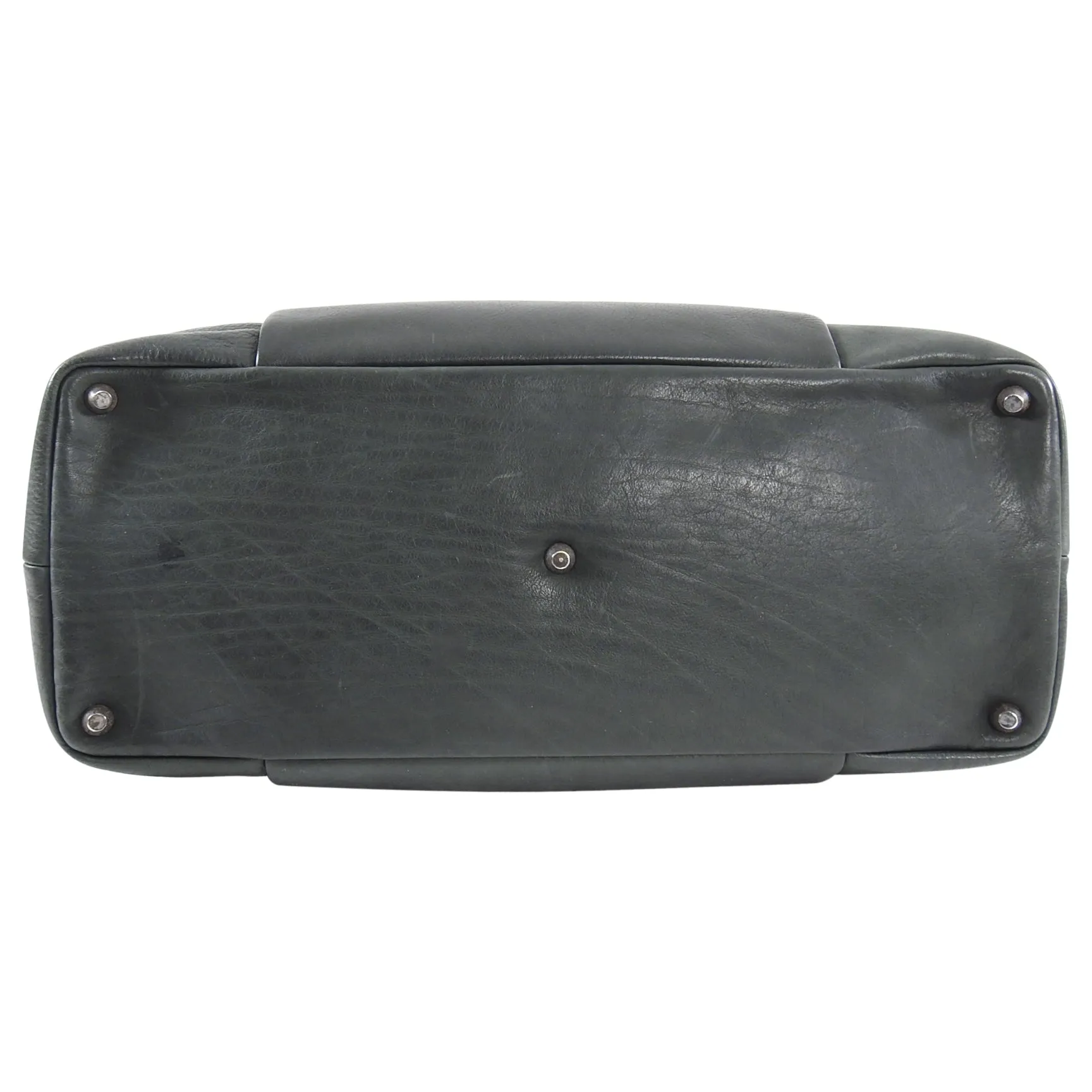 Brunello Cucinelli Dark Green Double Handle Duffle Bag
