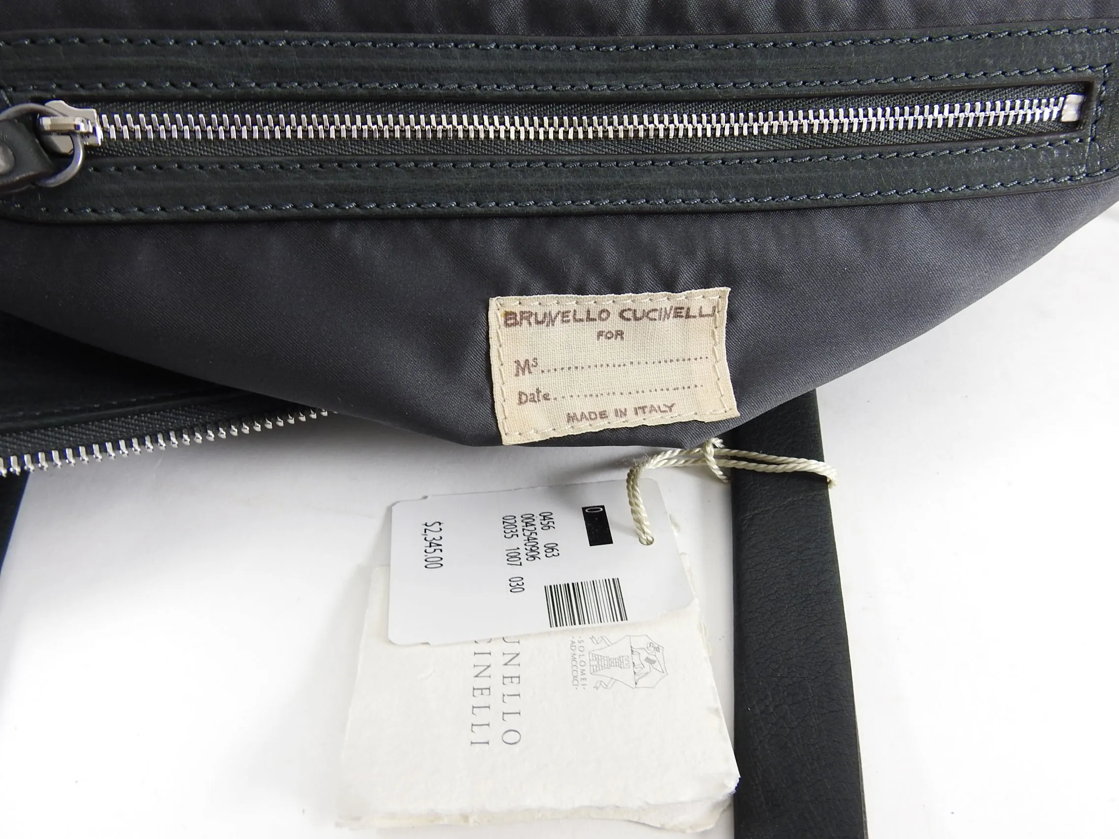 Brunello Cucinelli Dark Green Double Handle Duffle Bag