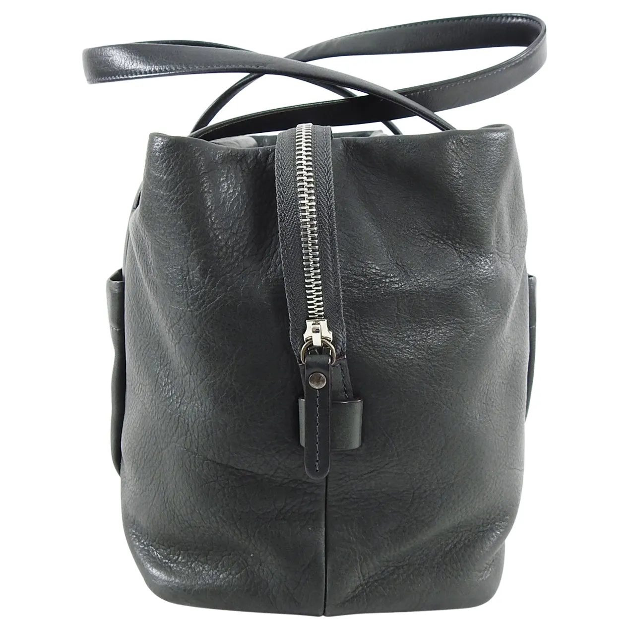 Brunello Cucinelli Dark Green Double Handle Duffle Bag