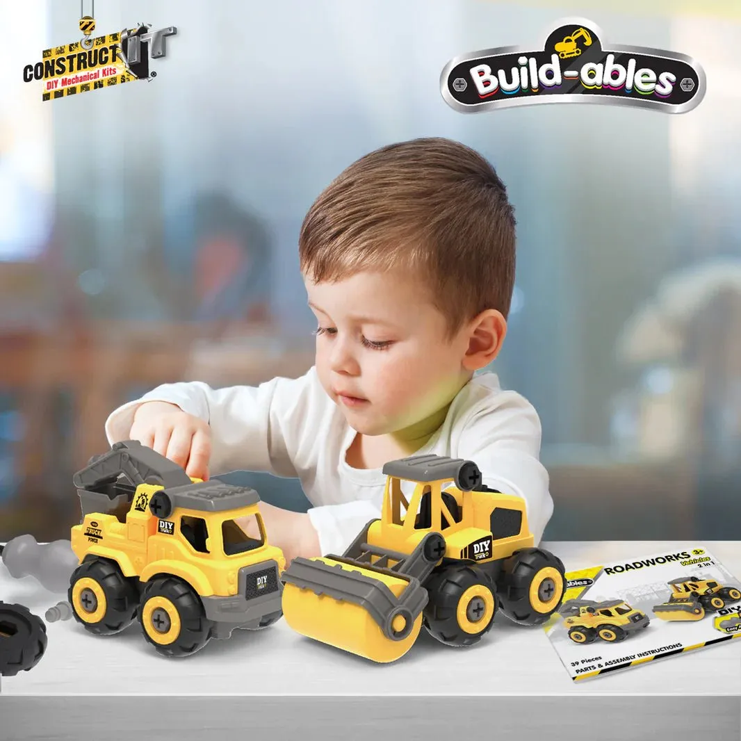 Build-ables - Roadworks Vehicles 2 in 1