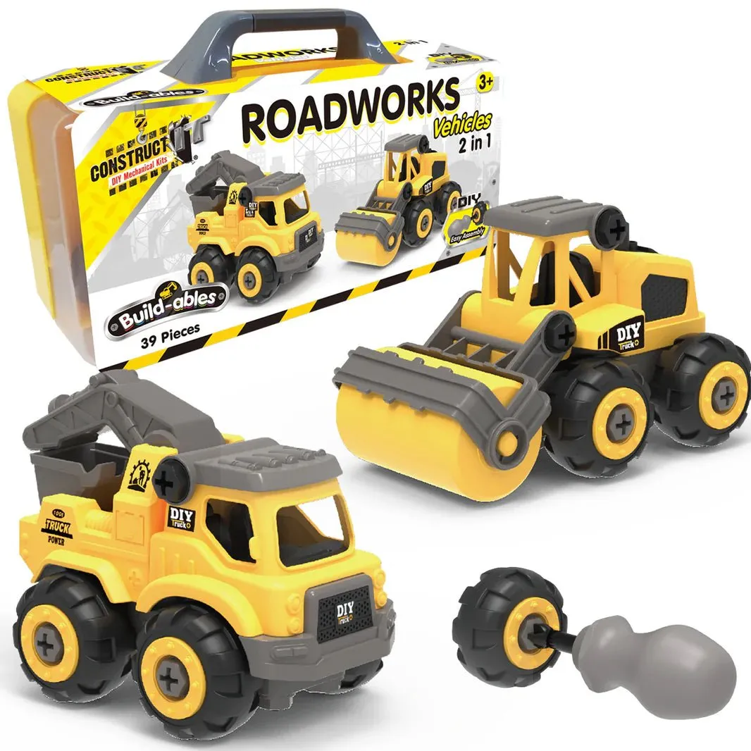 Build-ables - Roadworks Vehicles 2 in 1