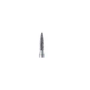 Busch #862 Cylinder Bur, LONG POINTED - Diamond Coated / 2.35mm Shaft [EOL]